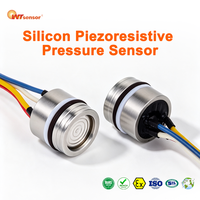 Sensor de Presión Piezoresistivo WTsensor PC8 de 15 mm, Lleno de Aceite, Aislado, Acero Inoxidable 316L, Precisión de 0.2%FS, OEM ODM