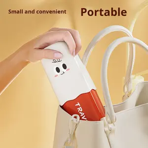 Estilo dos desenhos animados Suporte Escova Portátil Viagem com Copa Lavagem Novo Estilo Saboneteira e Creme Dental Caixa De Armazenamento Material Plástico - Product Image 3
