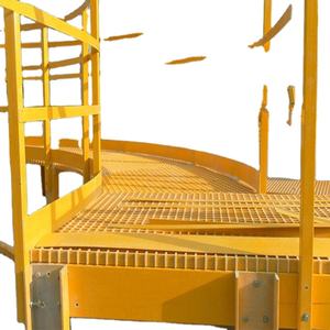 Plataforma de trabajo de rejilla FRP con pasamanos - Product Image 1