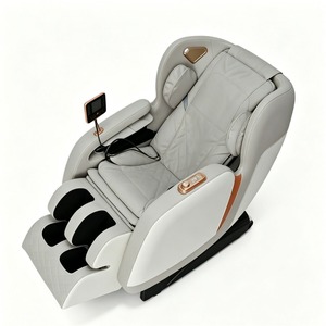 Fauteuil de massage électrique corps entier zéro gravité sans rail, commande vocale intelligente, usage domestique, blanc cassé, 31-60 airbags - Product Image 3