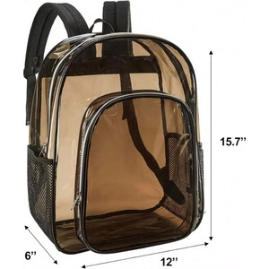 Échantillon gratuit : Sac à dos transparent robuste, grand sac à dos transparent, sac à dos transparent pour le collège, le travail, la sécurité, les voyages - Product Image 4