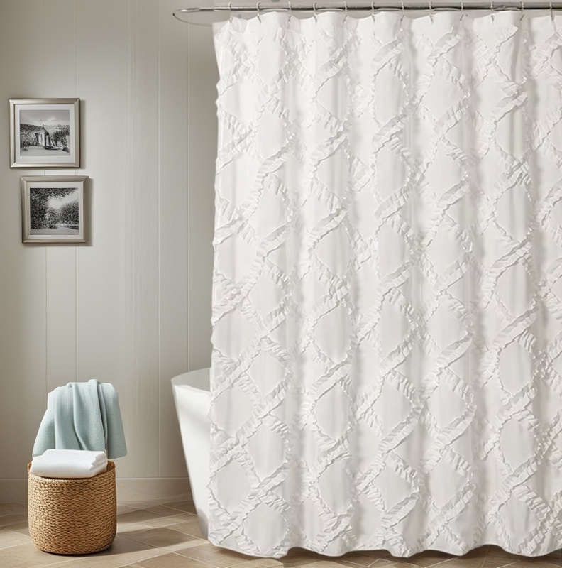 Modern Polyester Waterproof Ruffled Pleated Lace