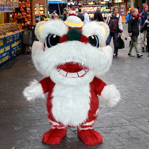Trang phục mascot múa lân Trung Quốc mới, chất liệu bơm hơi, lông thú, hình thú thần thoại, bộ cosplay dành cho người lớn, dùng trong lễ hội mùa xuân - Product Image 3