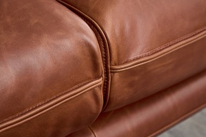 Light Luxury <strong>1</strong>+<strong>2</strong> <strong>Sofa</strong> Set Simple Design Modern Brown Leather Living Room <strong>Sofa</strong> With Stainless Steel Feet - Product Image 6