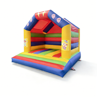Château gonflable compact pour enfants, idéal pour les fêtes en intérieur et en extérieur, maison de rebond pour usage domestique