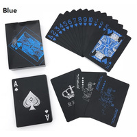 Jeu de société de poker familial portable, personnalisé, écologique, en plastique noir imperméable, finition brillante, Flying Art