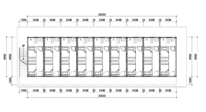 Soluzione innovativa per ufficio realizzata in acciaio e pannello Sandwich resistente e personalizzabile eco-friendly per la casa del contenitore - Product Image 6
