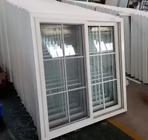 PVC çerçeve plastik sürgülü pencereler cam kapı ve pencere pencere ev için en iyi fiyat ile