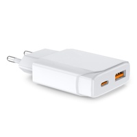 Chargeur mural USB-A Type-C ultra-fin HNT PD 20W avec prise EU, charge rapide, adaptateur d'alimentation portable pour iPhone Samsung avec OEM/ODM