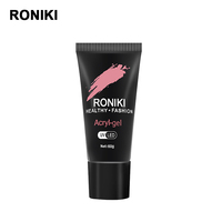 Gel d'extension d'ongles en acrylique écologique non toxique, gel UV hypoallergénique à construction rapide, gel en tube pour manucure personnalisé en gros OEM