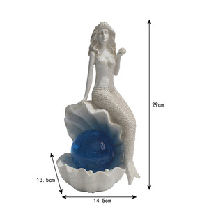 Adorno de Sirena con Luz LED Solar, Decoración de Jardín para Exteriores, Resistente al Agua - Product Image 4