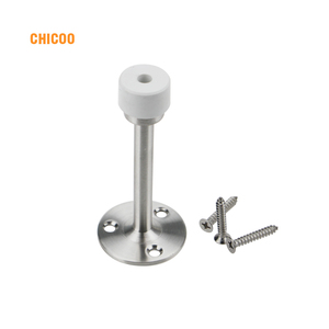 <span class=keywords><strong>Cale</strong></span> de <span class=keywords><strong>porte</strong></span> murale en acier inoxydable et PVC avec caoutchouc blanc pour usage hôtelier, installation facile, design moderne, vente en gros - Product Image 2