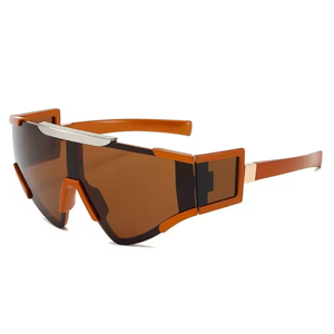 Personalized Cycling Sport Sunglasses One-piece Multi Lens <b>Triangle</b> Fashion Futuristic Sunglasses - Product Image 2