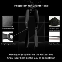 Hélice Gemfan haute durabilité 8045 8 pouces à 2 pales en carbone et nylon pour drone FPV, accessoires multirotor quadricoptère pour DJI