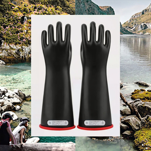 Gants d'électricien isolés en caoutchouc haute tension, épaisseur 8 oz, longueur 12,5 pieds, pour la sécurité électrique 5KV 10KV 12KV 25KV 35KV - Product Image 3