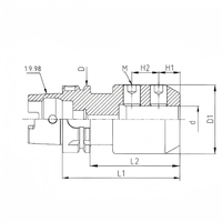 Porte-outil HSK-SLN de haute précision pour machine CNC, prix d'usine