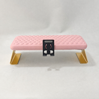 Nouveau coussin de repose-bras confortable pour manucure, portable et détachable, en métal, pour pédicure et nail art, idéal pour les outils de salon de beauté.