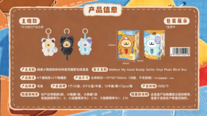 Lot de 12 boîtes en gros – Série Anime Funism Maltese My Good Buddy – Boîte mystère de peluches à collectionner – Jouets, cadeaux, poupées, jouets mignons - Product Image 4