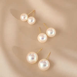 Pendientes de Perlas Grandes 1596 para Mujer, Elegantes Perlas 1596 para Mujer - Product Image 5