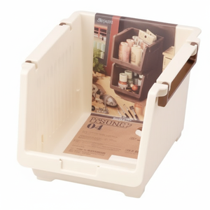 Organizer per cucina bianco profondo a 2 livelli Inomata - Product Image 1