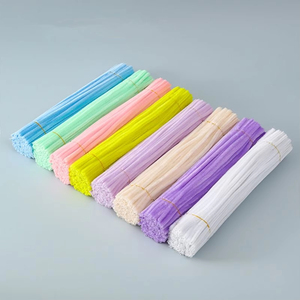 ลวดกำมะหยี่สีสันสดใสขนาด 6 มม. x 12 นิ้ว สำหรับเด็ก ทำงานประดิษฐ์ ตกแต่ง และงานศิลปะสร้างสรรค์ - Product Image 2