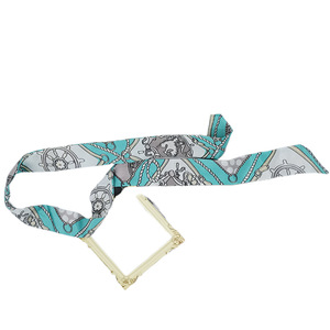 Écharpe en nylon à angle tendance <span class=keywords><strong>2022</strong></span>, <span class=keywords><strong>populaire</strong></span> sur Internet, best-seller <span class=keywords><strong>TikTok</strong></span>, ruban pour sac, écharpe longue à double face imprimée, vente en gros - Product Image 2