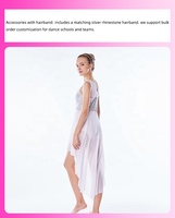 Robes de danse de ballet pour femmes MiDee avec paillettes, jupe haute-basse, dos en V et pantalon de corps pour danseurs professionnels