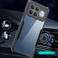 Funda para Teléfono Xiaomi Mi POCO F8 Ultra POCO F7 F6 F5 Pro F4 F3 GT, Resistente a Caídas, Ultrafina, Transpirable, Marco Negro, Cubierta Acrílica