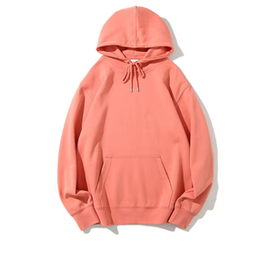 สินค้าดรอปชิปเสื้อฮู้ดผ้าฝ้าย100% น้ำหนักมากเสื้อฮู้ดโลโก้แบบกำหนดเองขนาดพลัสไซส์พิมพ์ลายว่างเปล่า - Product Image 3