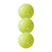 Balles de Pickleball Professionnelles Sans Couture, Durables et Rapides, 40 Trous, Approuvées USAPA, pour Extérieur, Rotation 2025
