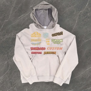 Vente chaude Patchwork Personnalisé Comtrasting Couleur Hommes Hoodies Mode Streetwear Acide Lavé Coton Pull - Product Image 2