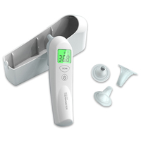 Thermomètre médical intelligent infrarouge professionnel à grand écran tactile pour le front et l'oreille de bébé, vente chaude OEM