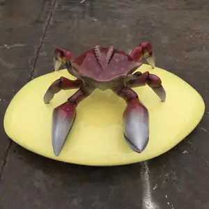 Patung kepiting patung hewan serat kaca tokoh resin