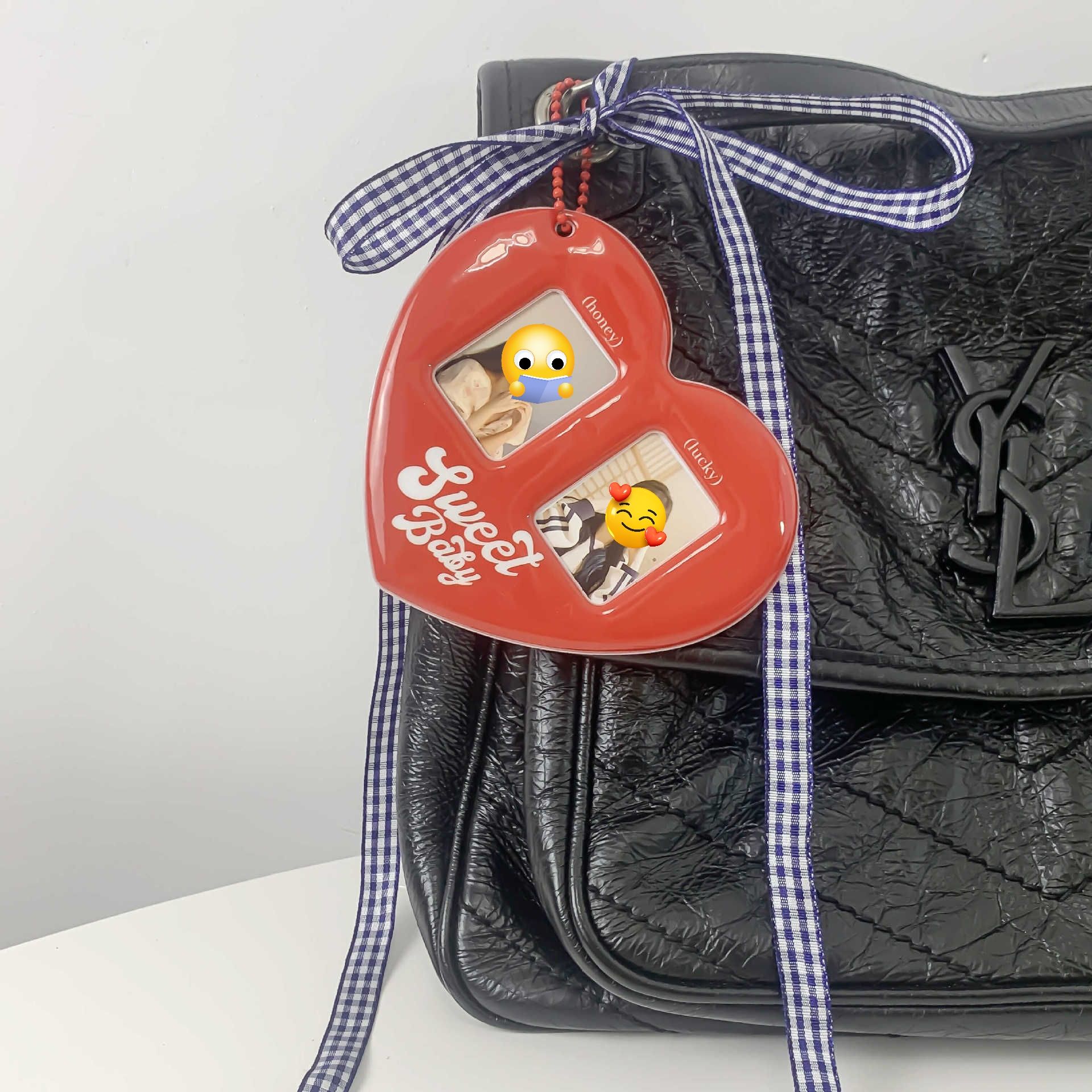 Heart Idol Kpop Photo Card Keychain Protector Fashion Utility