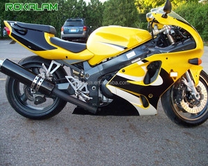 Kit de carrosserie de moto pour <span class=keywords><strong>Kawasaki</strong></span> <span class=keywords><strong>Ninja</strong></span> ZX7R 1996-2003 ZX-7R ZX 7R Moto <span class=keywords><strong>Jaune</strong></span> Blanc Noir Ensemble de carénage - Product Image 1