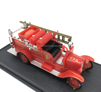 Modelo a Escala 1:72 de Auto Clásico Americano, Modelo T de 1926, Camión de Bomberos de Metal de Colección, Juguetes de Vehículos, Modelos de Exhibición