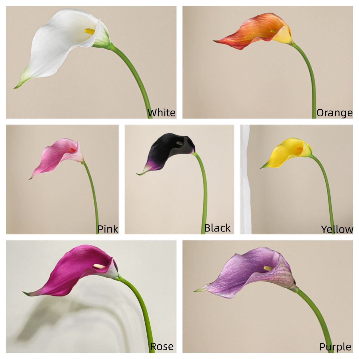 Bemalte Emaille-Haarspange Mit Kristallbesatz, Calla-Lilie Motiv, Rot – Elegante Haar-Accessoire