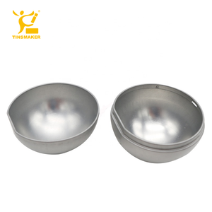 Şerit detay teneke malzeme şenlikli teneke top dekorasyon ile geri dönüşümlü noel ağacı Metal teneke kutu top şekli - Product Image 3