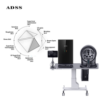 ADSS Nouveau Scanner Facial 3D Analyseur de Peau 8 Spectres IA Machine d'Analyse Cutanée de Précision pour Salon de Beauté