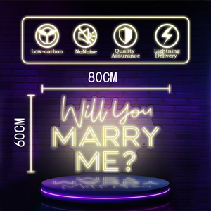 Letrero LED de Neón Personalizado '¿Te Casas Conmigo?' Más Vendido, Material ABS para Decoración de Autos, Edificios, Bares y Hospitales - Venta al Por Mayor - Product Image 3
