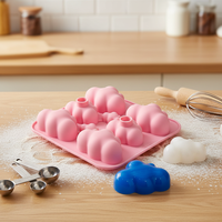 Cetakan Kue Silikon NP110 Cloud Grosir, Ramah Lingkungan, Tidak Beracun, Anti Lengket, Berkualitas Tinggi, Alat Kue Buatan Tangan, Tersedia, Cuci Tangan