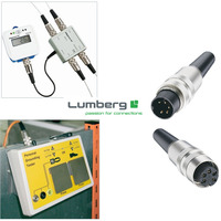 Connecteurs circulaires avec joint fileté M16: Bornes à souder mâles droites à 8 broches IP40 Diamètre du câble 6-8mm Lumberg SV81..8