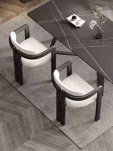 Sedia da Pranzo Moderna in <span class=keywords><strong>Legno</strong></span> Massello, Design Minimalista, <span class=keywords><strong>Sedie</strong></span> in Tessuto Vellutato per Soggiorno, <span class=keywords><strong>Cucina</strong></span> e Ristorante - Product Image 4