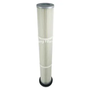 Customize Pleated Dust Removal Filter Cartridge Industrial Polyester Air Filter Element Fro Dust Collection