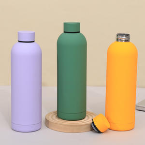 Custom Logo 500ml Double Wall Stainless Steel Tumbler Small Mouth 40oz Vacuum Flask Sports Camping Soft Business <b>Gifts</b> <b>Gift</b> - Product Image 6