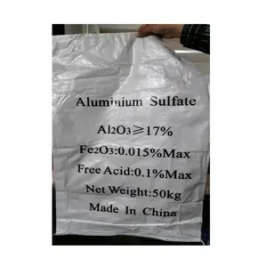 Lọc nước nhôm Sulfate sắt miễn phí nhôm Sulfate dạng hạt/bột CAS:10043-01-3