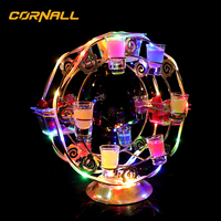 Présentoir de bouteilles LED rechargeable en acrylique moderne pour discothèque
