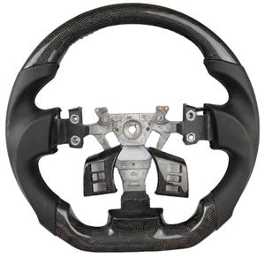 <span class=keywords><strong>พวงมาลัย</strong></span>หนังคาร์บอนไฟเบอร์แท้ทรง D แบบสปอร์ตสำหรับรถยนต์นิสสัน FX35 ยี่ห้อ DINGNUO พร้อมตะเข็บสีแดง 3 ก้าน ขนาด 35 มม. - Product Image 2