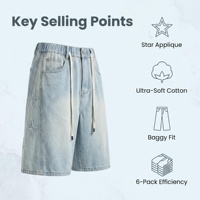 Shorts en toile pour hommes, lot de 6, tailles mixtes 30-32, style urbain, taille élastique, respirants, amples, en coton doux, prêts à expédier, vente en gros