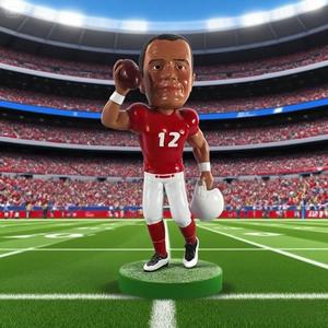 Resin Craft Bobble Head Football Player Table Direction Figurine Resin <strong>Rugby</strong> Football Sports Bobblehead Souvenir <strong>Gift</strong> - Product Image 1